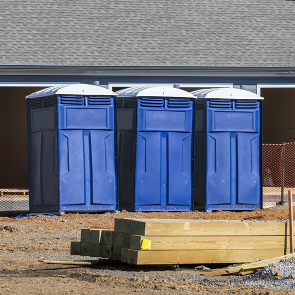 what is the cost difference between standard and deluxe portable restroom rentals in Foresthill California